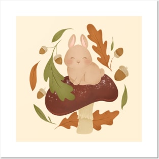 AUTUMN BUNNY Posters and Art